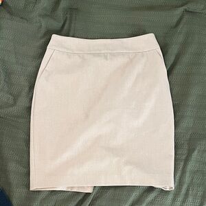 Express Cream Pencil Skirt